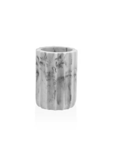 VASO PORTACEPILLOS MODELO CALIZA BLANCO PIEDRA